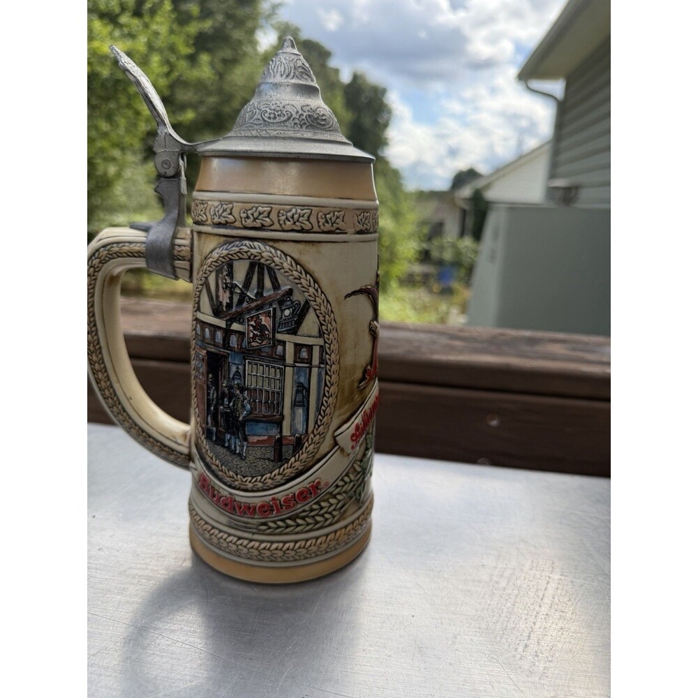 Budweiser Anheuser Busch J Series Limited Edition Beer Stein Ceramarte Vintage